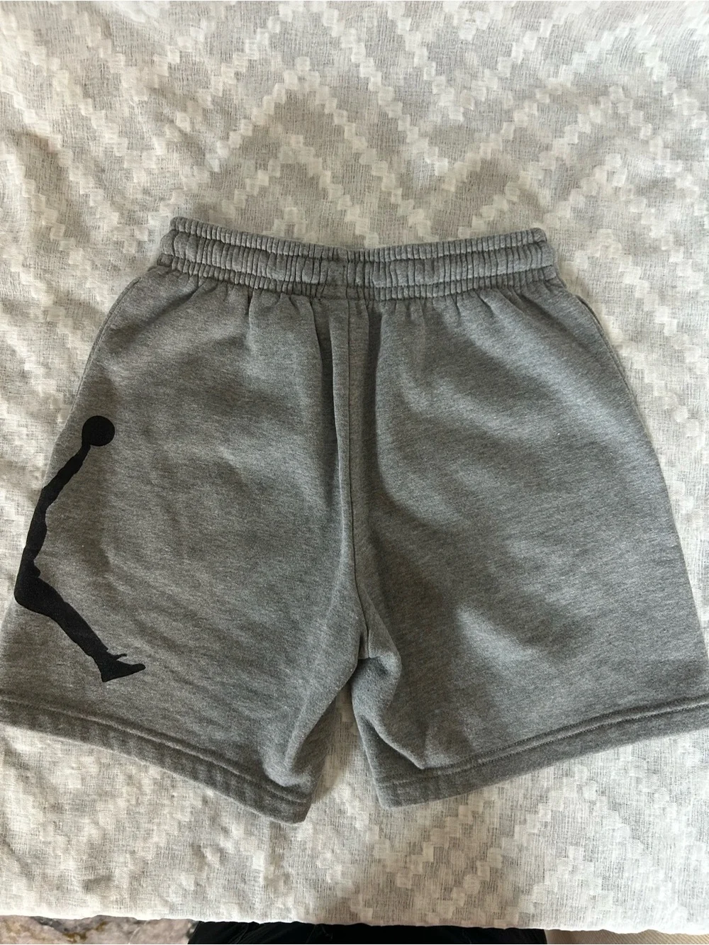 Jordan Gray kids Athletic Shorts with Jumping Silhouette